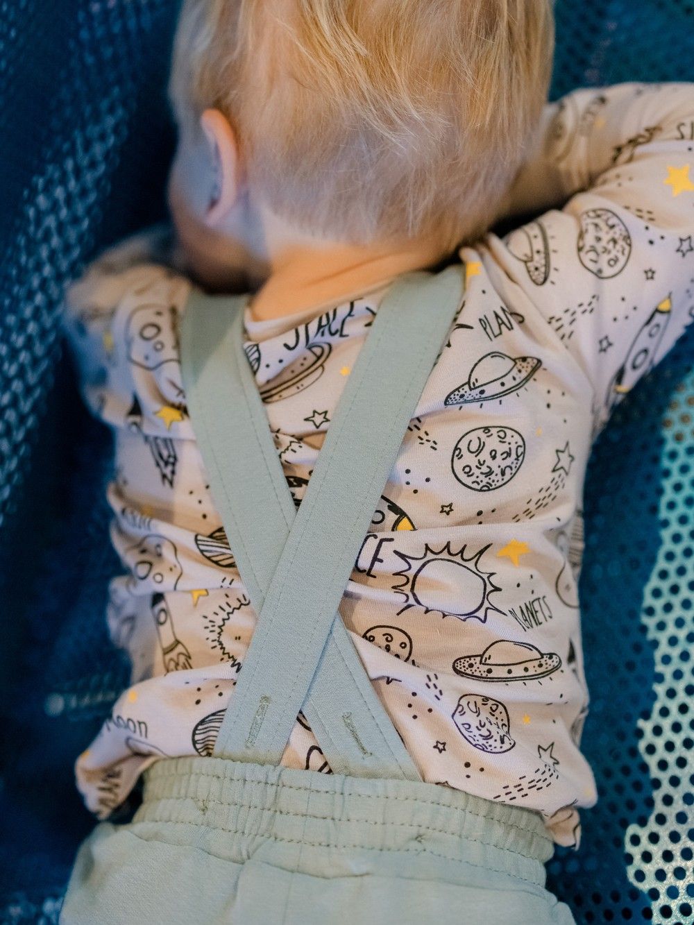 Baby pants with suspenders SPACE