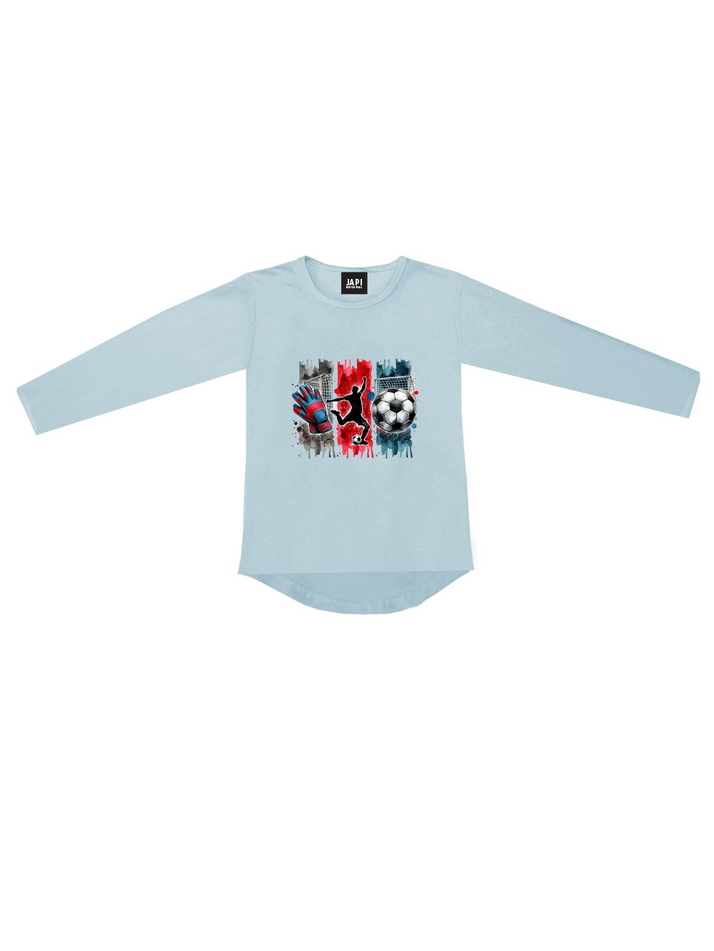 Boys' long-sleeved GOAL TIME T-shirt