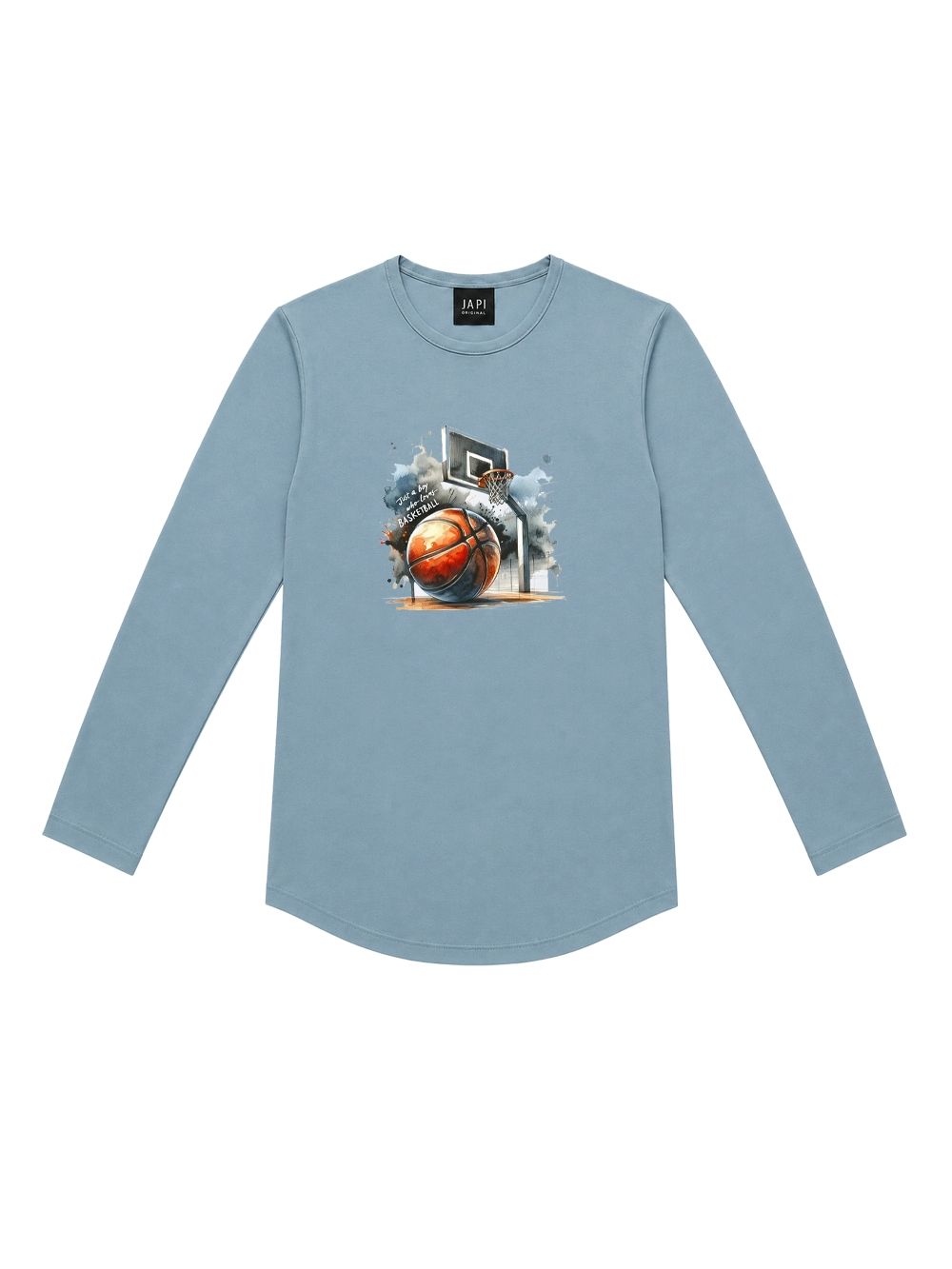 Boys' long-sleeved T-shirt BASKETBALL TIME