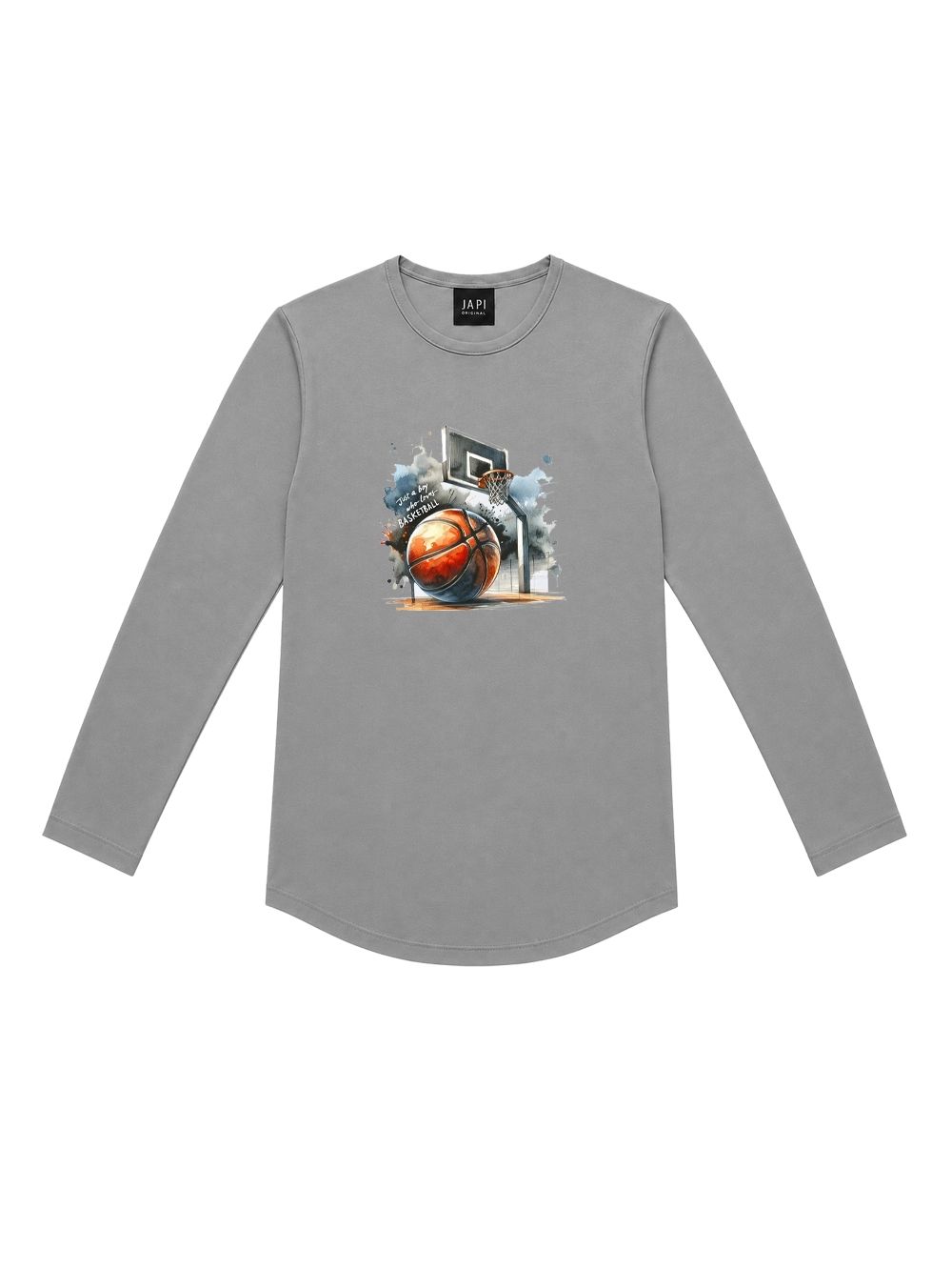 Boys' long-sleeved T-shirt BASKETBALL TIME