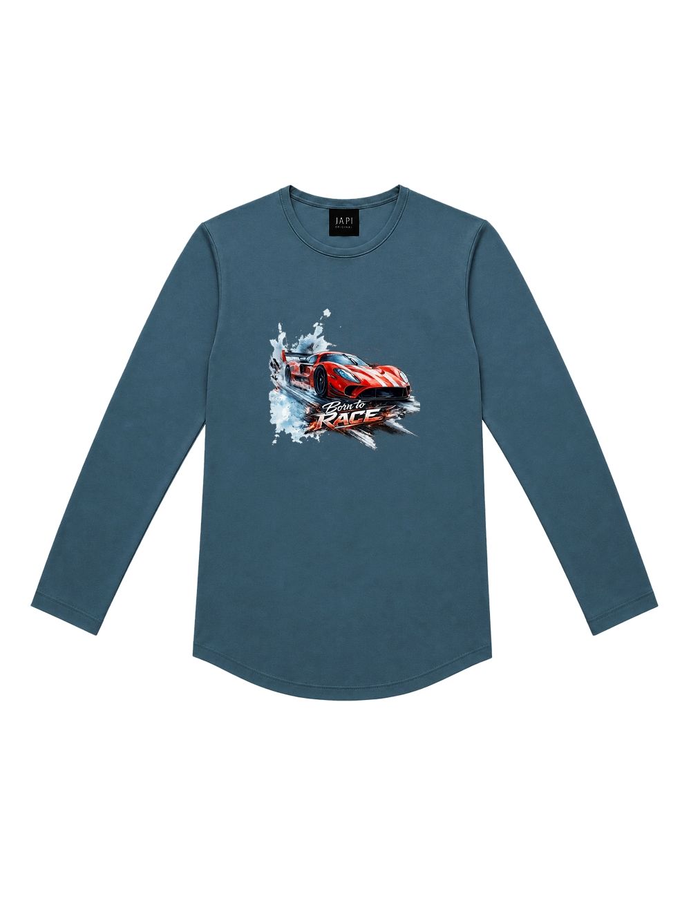 Boys' long-sleeved T-shirt BORN TO RACE
