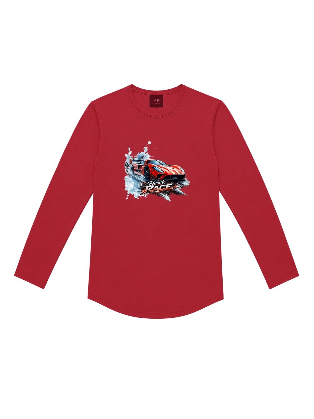 Boys' long-sleeved T-shirt BORN TO RACE
