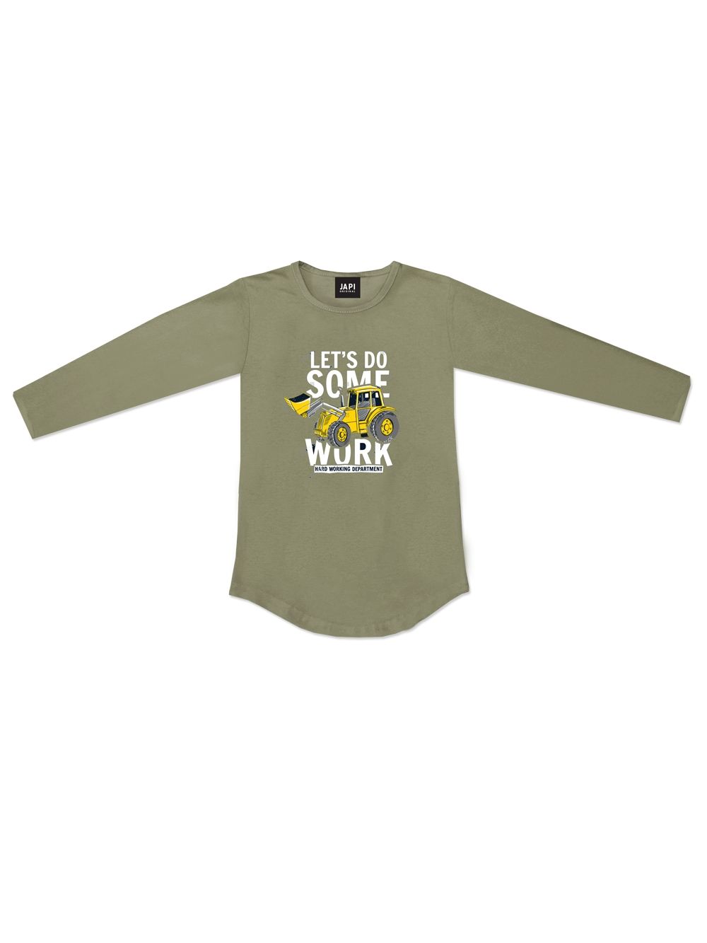 Boys' long-sleeved WORK  T-shirt