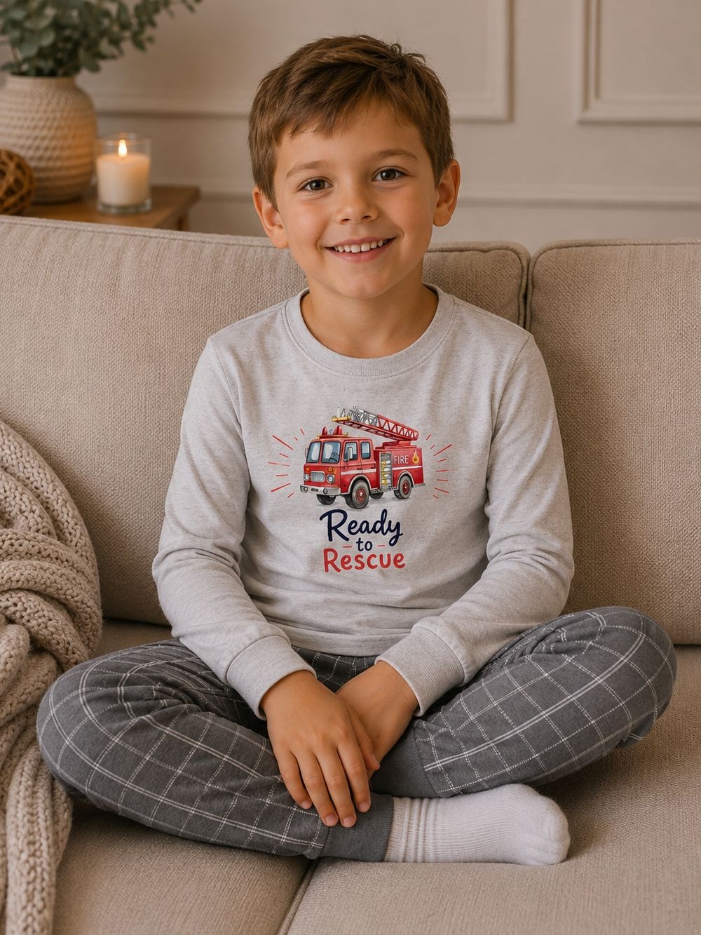 Boys' pajamas FIRE TRUCK