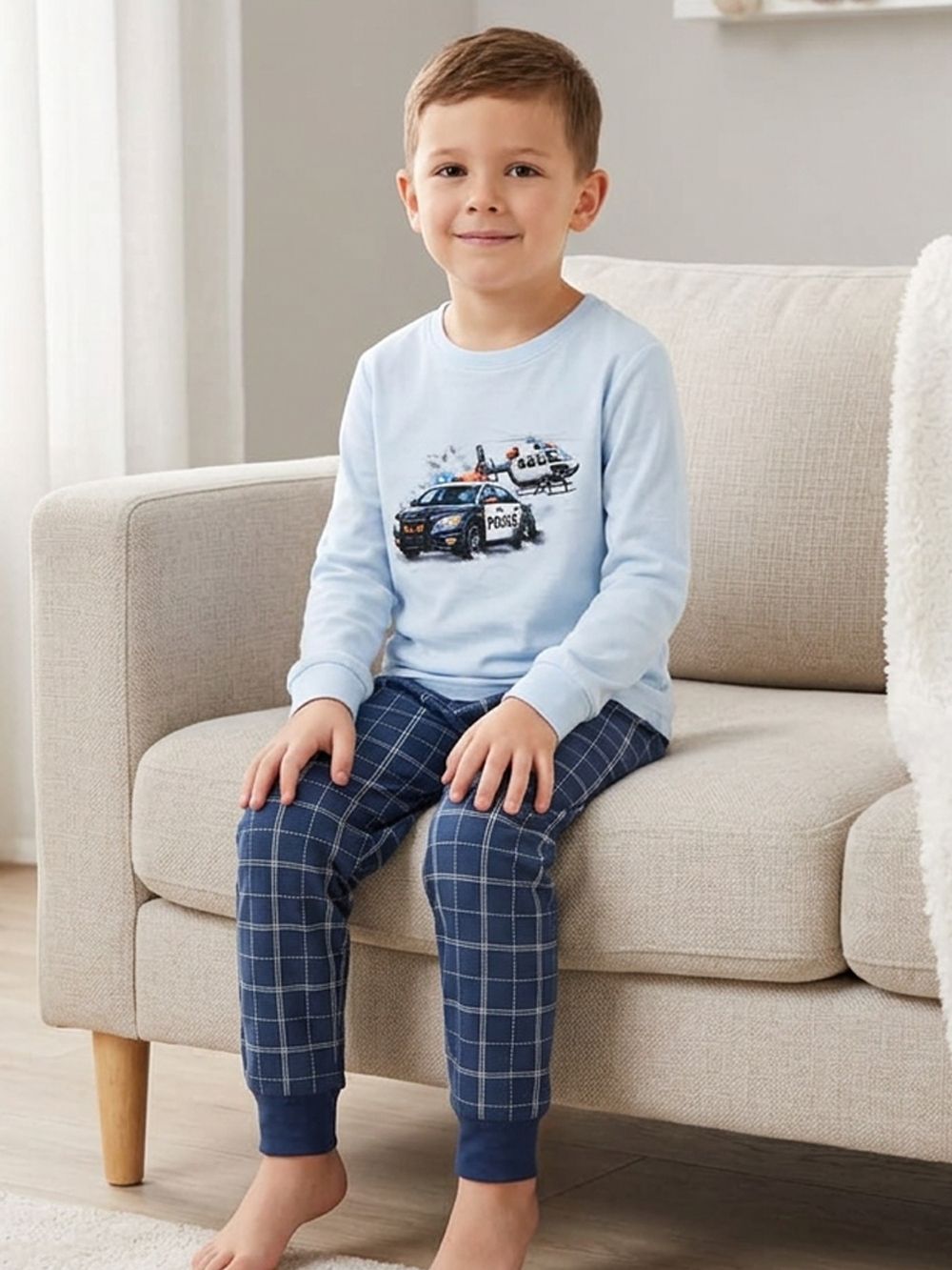 Boys' pajamas POLICE CAR
