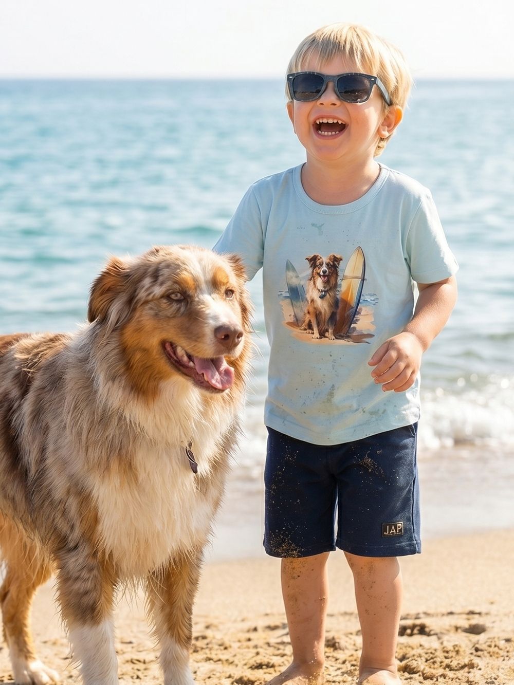 Boys'short-sleeved COOL DOG T-shirt