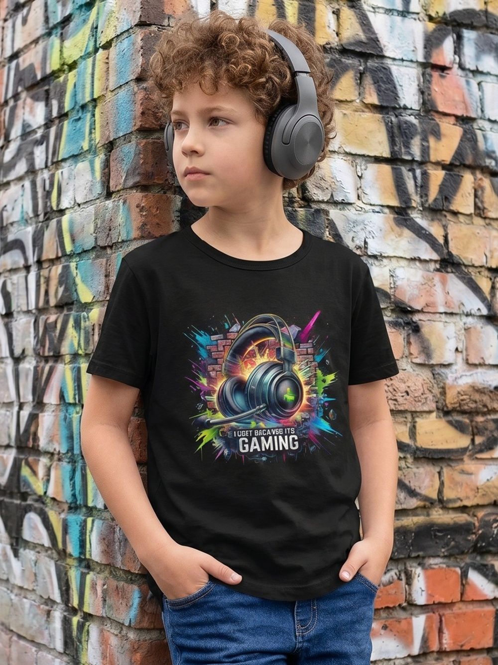Boys'short-sleeved GAMING T-shirt