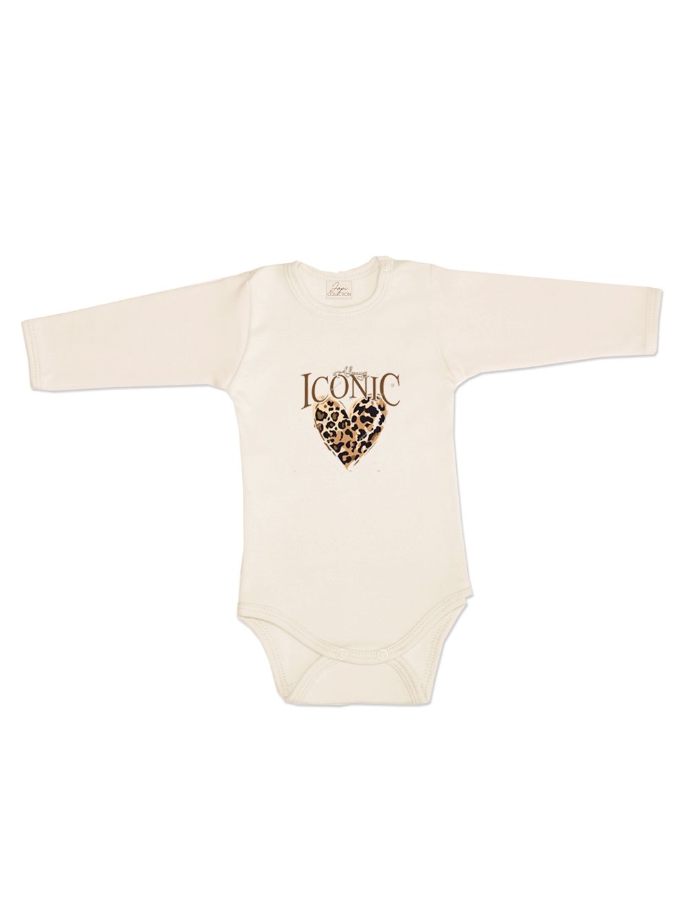 Children's long-sleeved bodysuits 1C LEOPARD