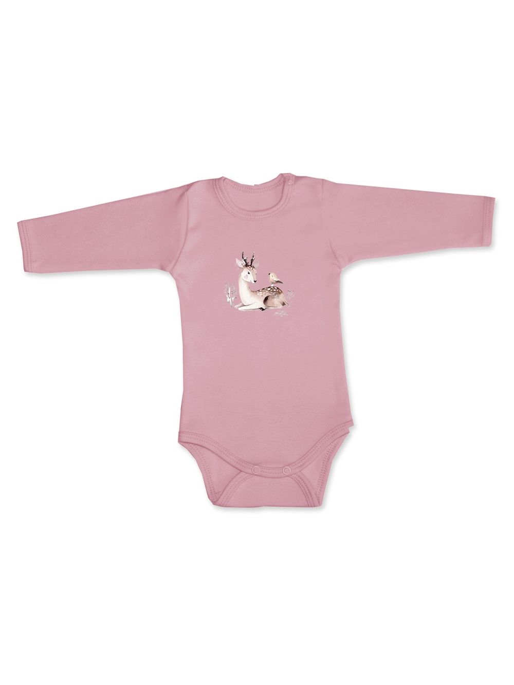 Children's long-sleeved bodysuits DEER and BIRD
