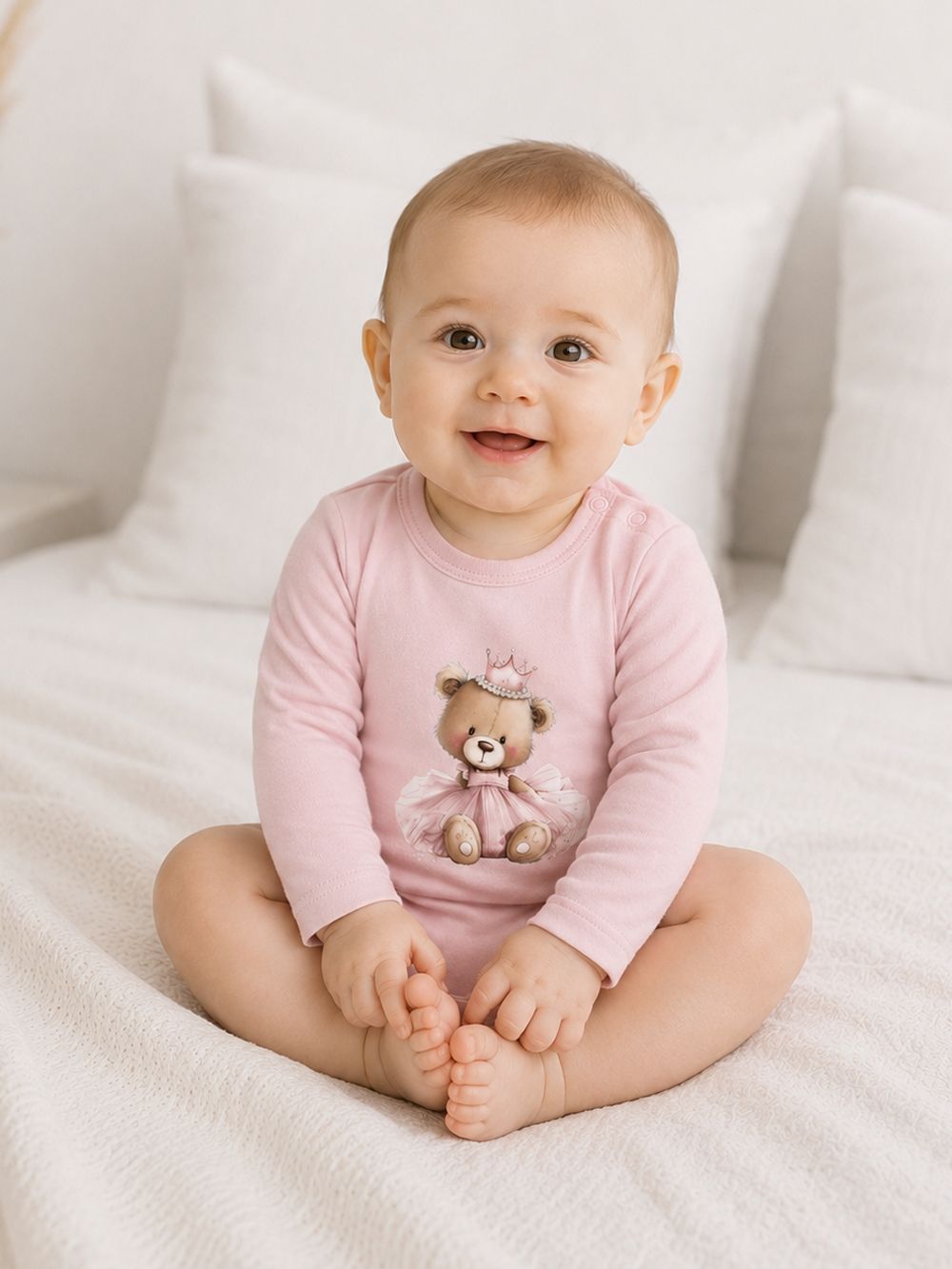 Children's long-sleeved bodysuits TEDDY PRINCESS