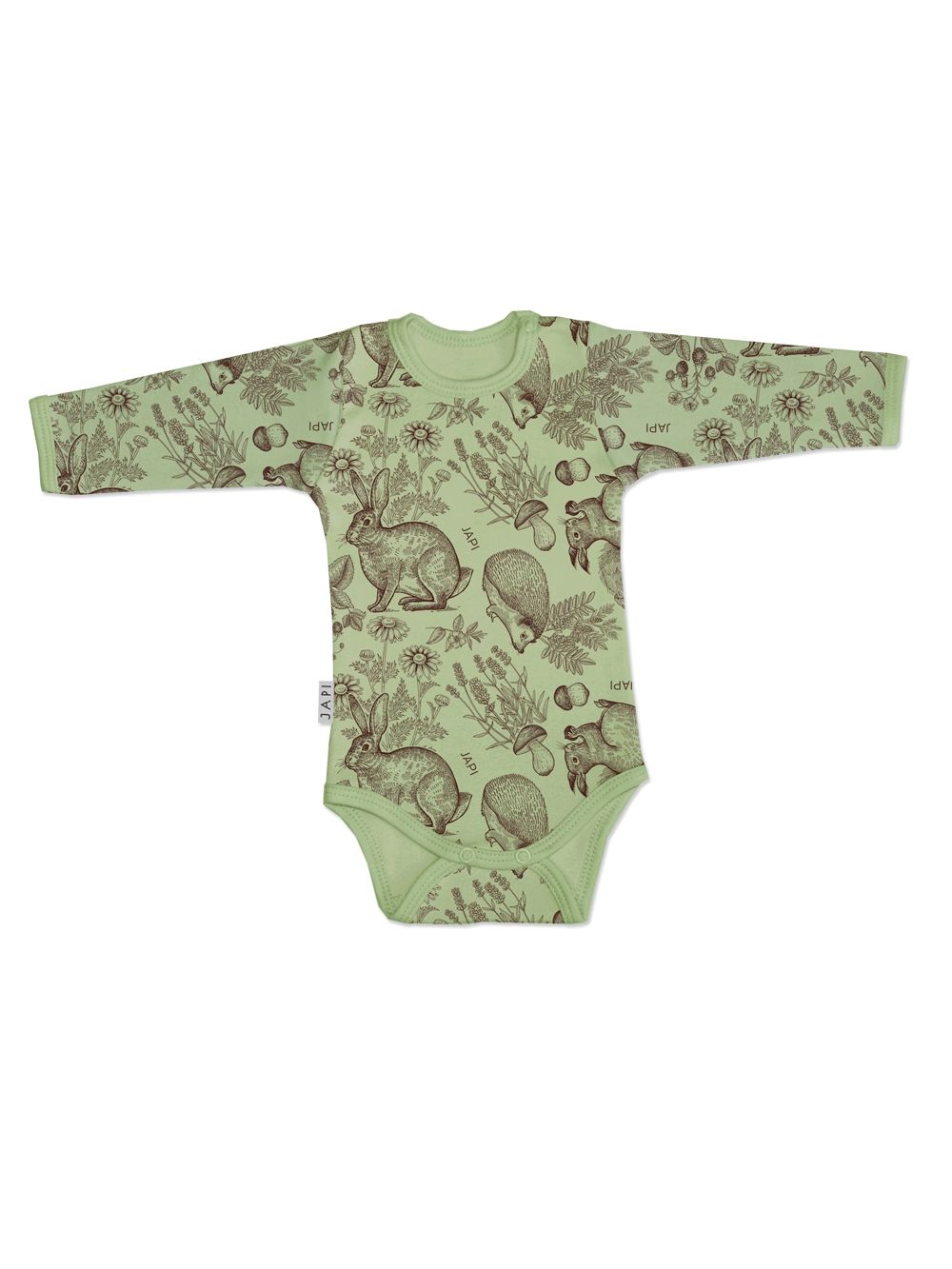 Children's long-sleeved bodysuits WOOD