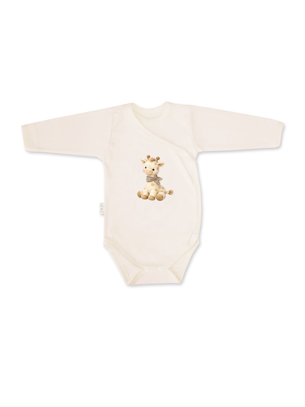 Children's long-sleeved wrap bodysuits GIRAFFE