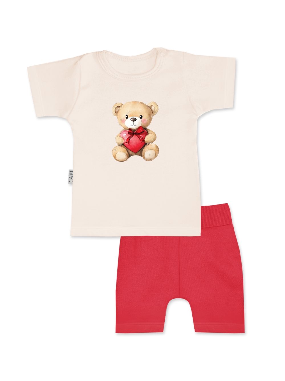 Children's set T-shirt + shorts TEDDY LOVE