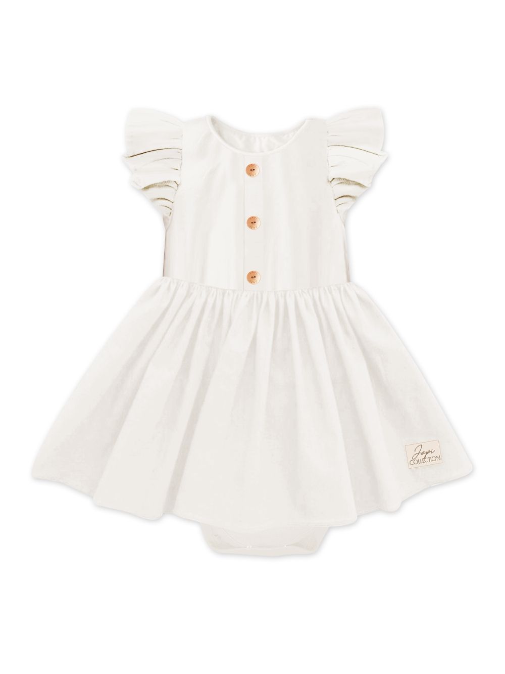 Dress bodysuit LINEN Short-sleeved