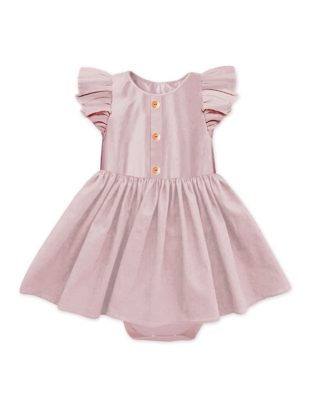 Dress bodysuit LINEN Short-sleeved