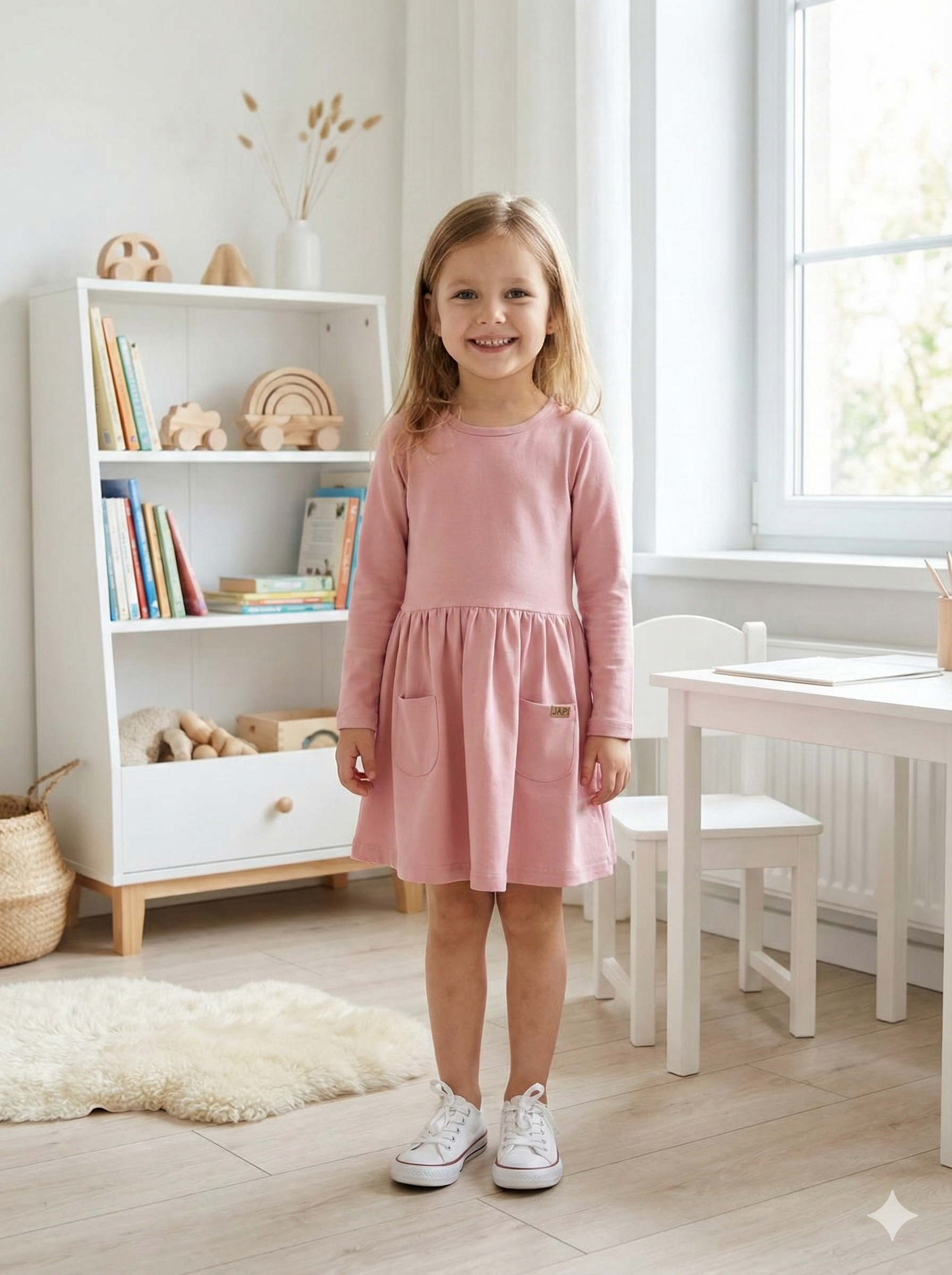 Girls' 1F GIRLS COLORS long-sleeved dress