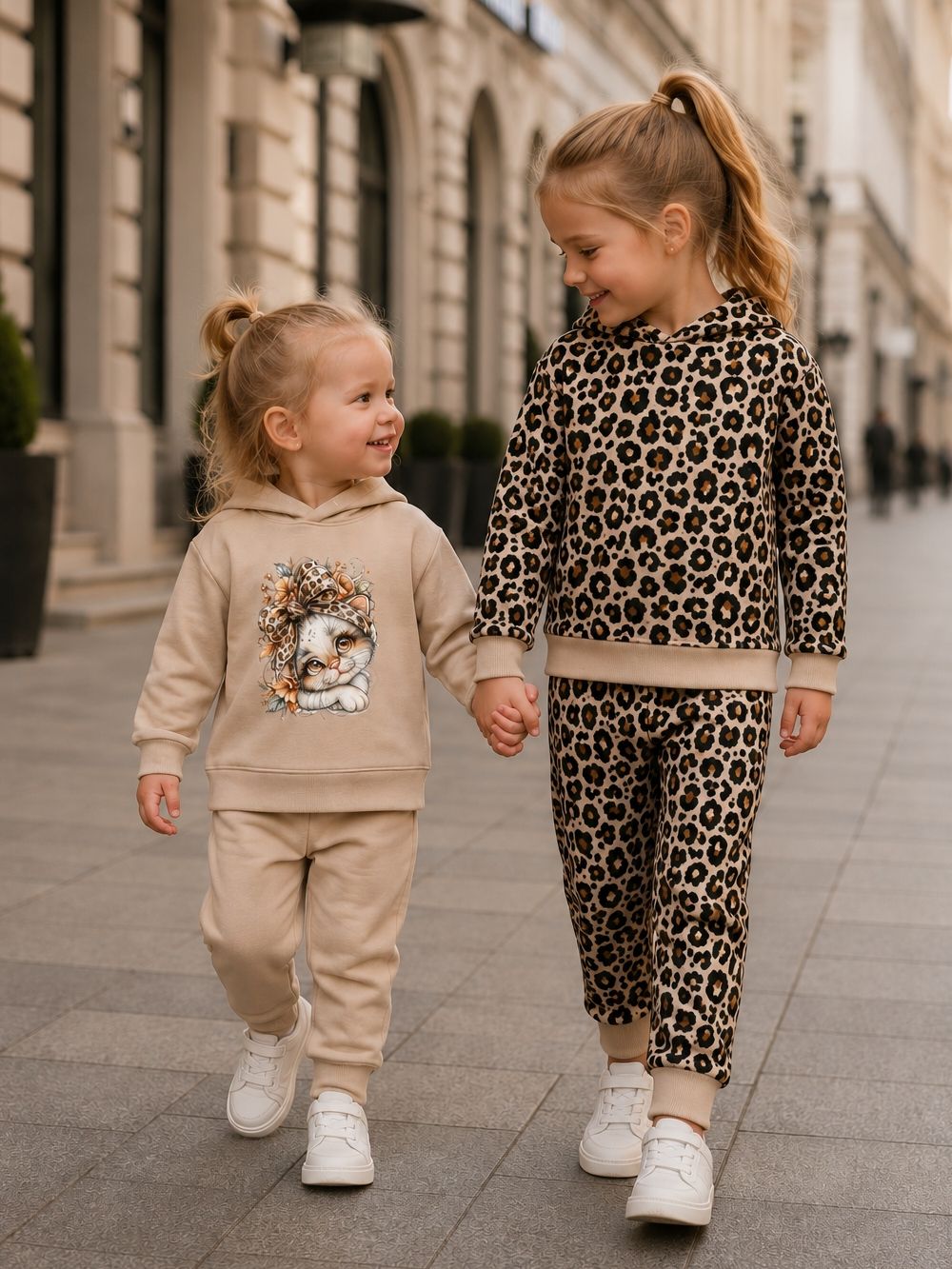 Girls' hoodie LEOPARD