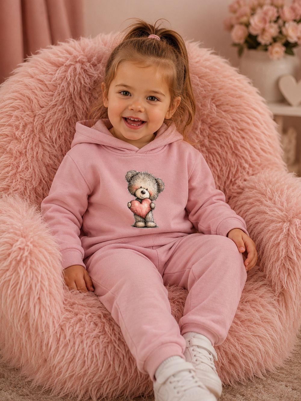 Girls' hoodie LOVELY TEDDY
