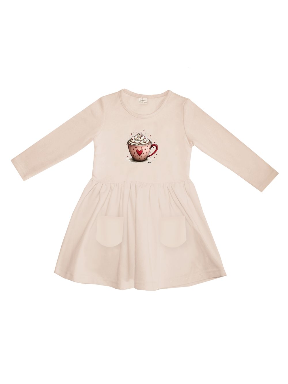 Girls' HOT CHOCOLATE long-sleeved dress