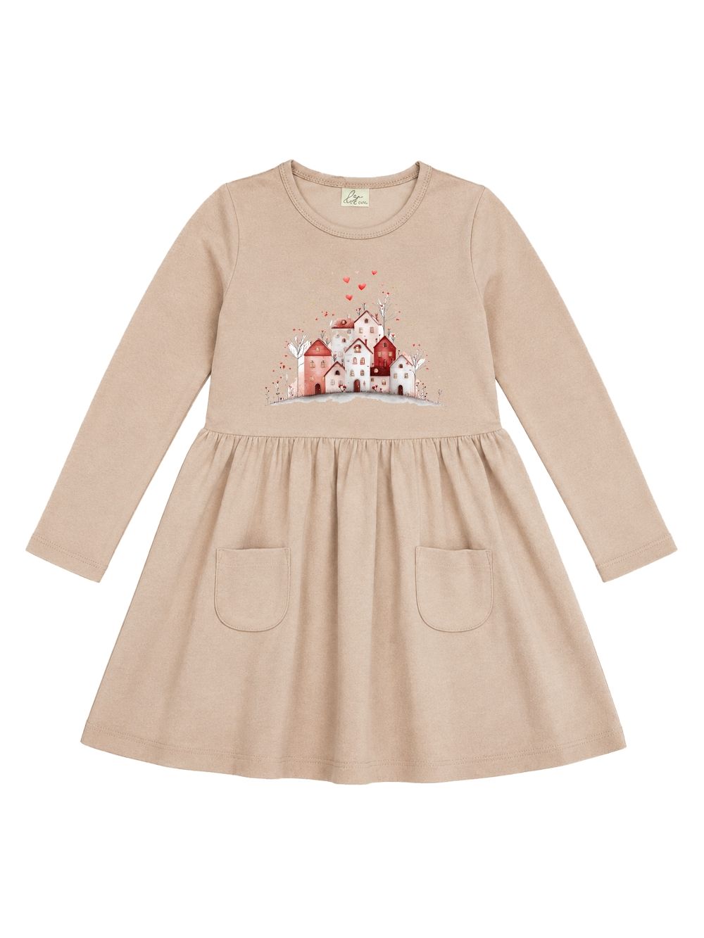 Girls' LITTLE VILLAGE  long-sleeved dress