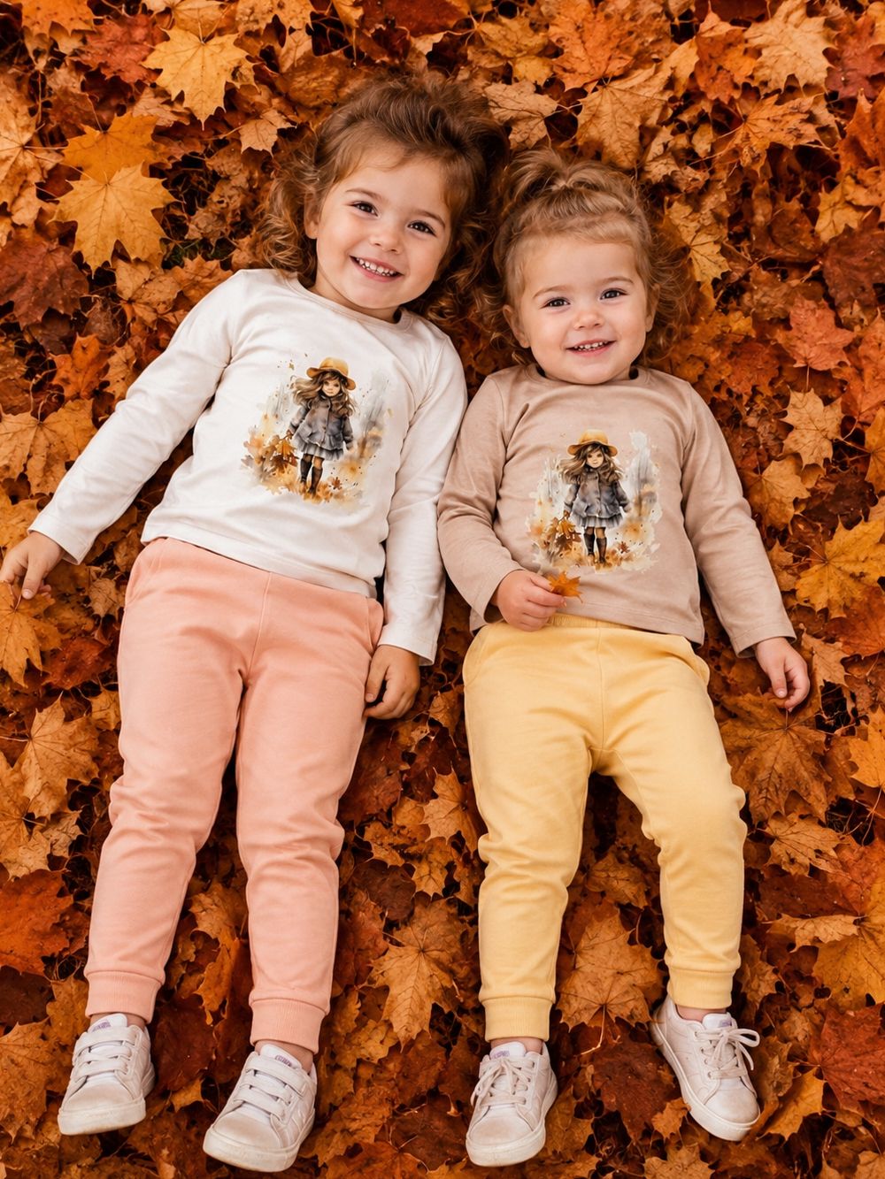Girls' long-sleeved T-shirt  AUTUMN TIME