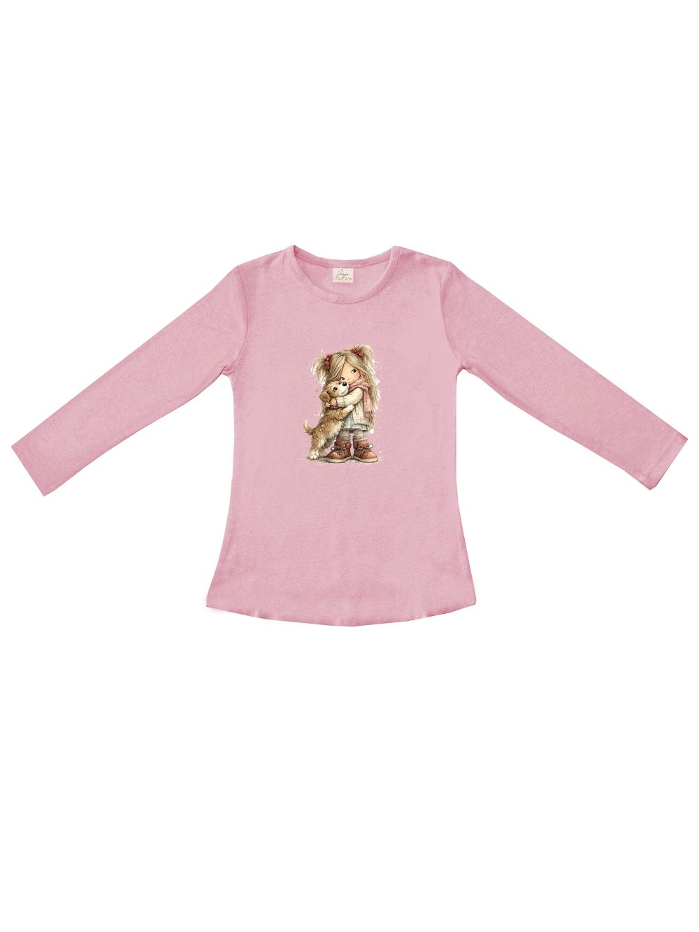 Girls' long-sleeved T-shirt BIG HUG