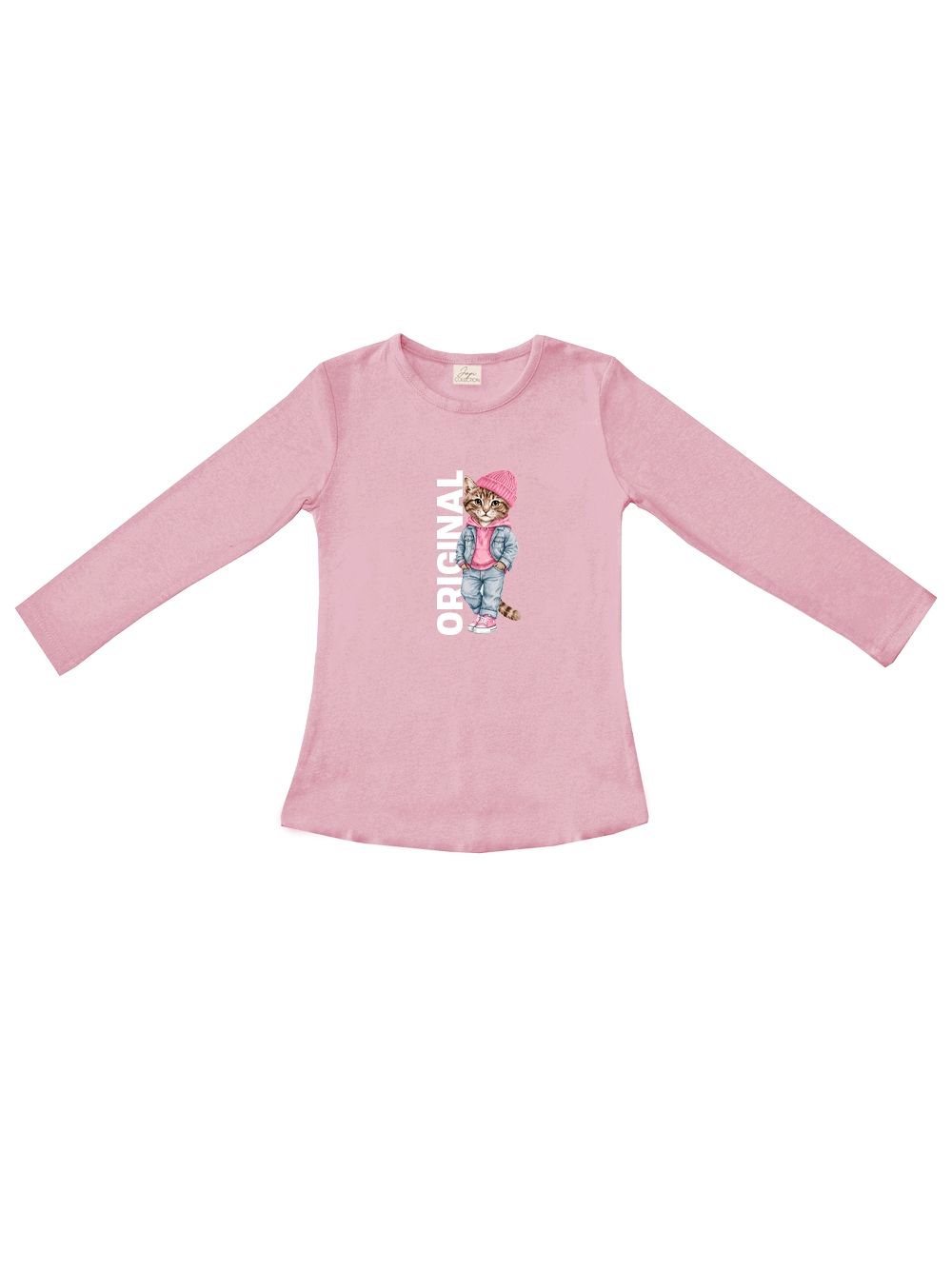 Girls' long-sleeved T-shirt  CAT ORIGINAL