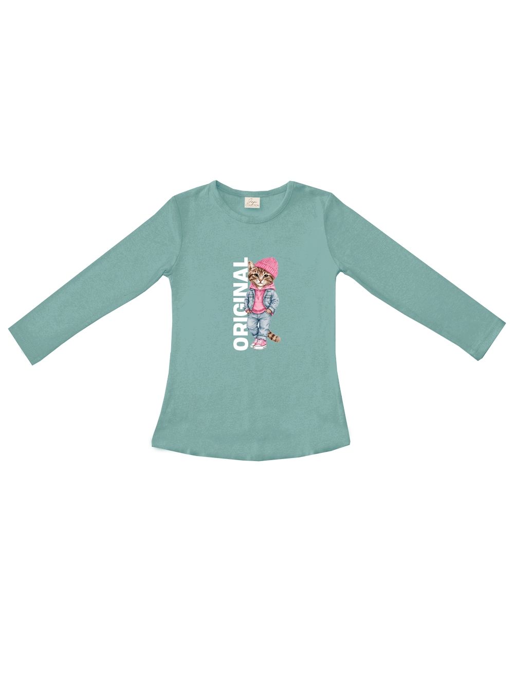 Girls' long-sleeved T-shirt  CAT ORIGINAL