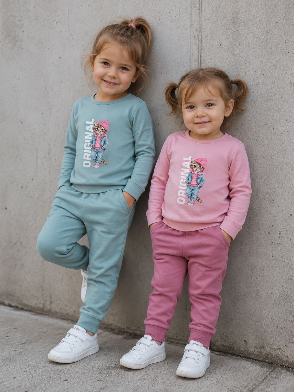Girls' long-sleeved T-shirt  CAT ORIGINAL