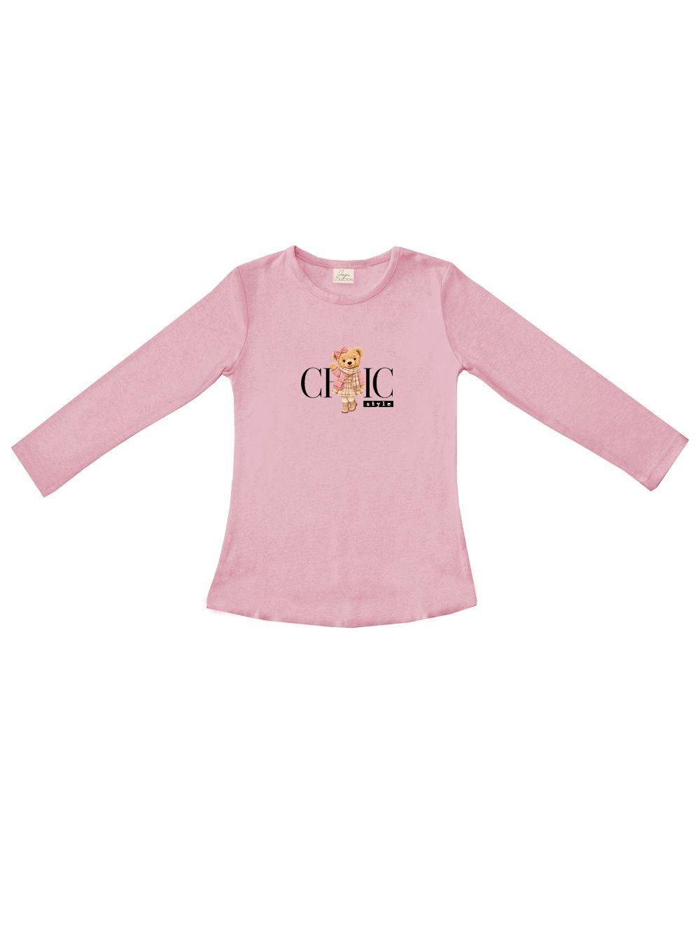 Girls' long-sleeved T-shirt CHIC STYLE