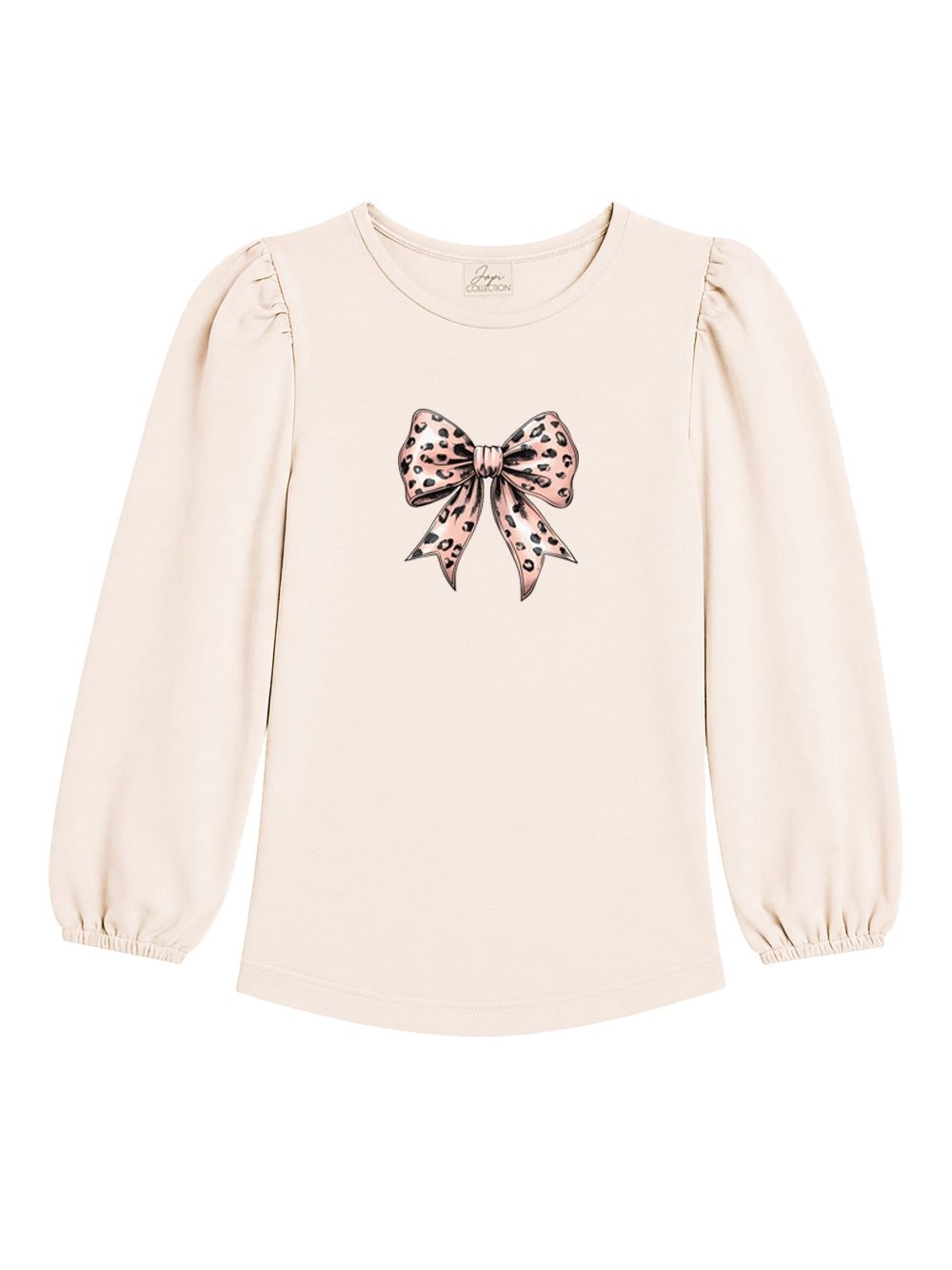 Girls' long-sleeved T-shirt LEO RIBBON