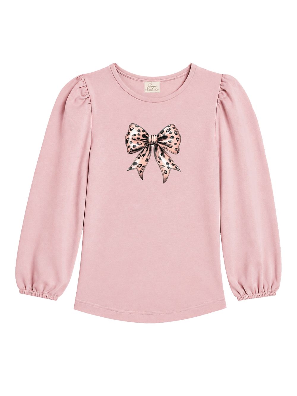 Girls' long-sleeved T-shirt LEO RIBBON