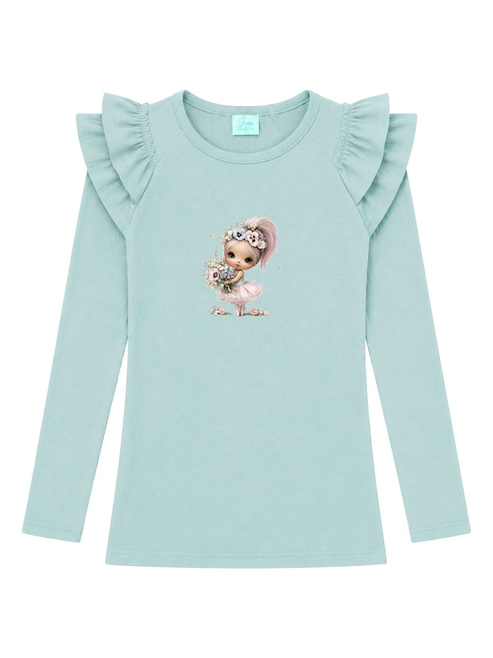 Girls' long-sleeved T-shirt  MAGIC TIME