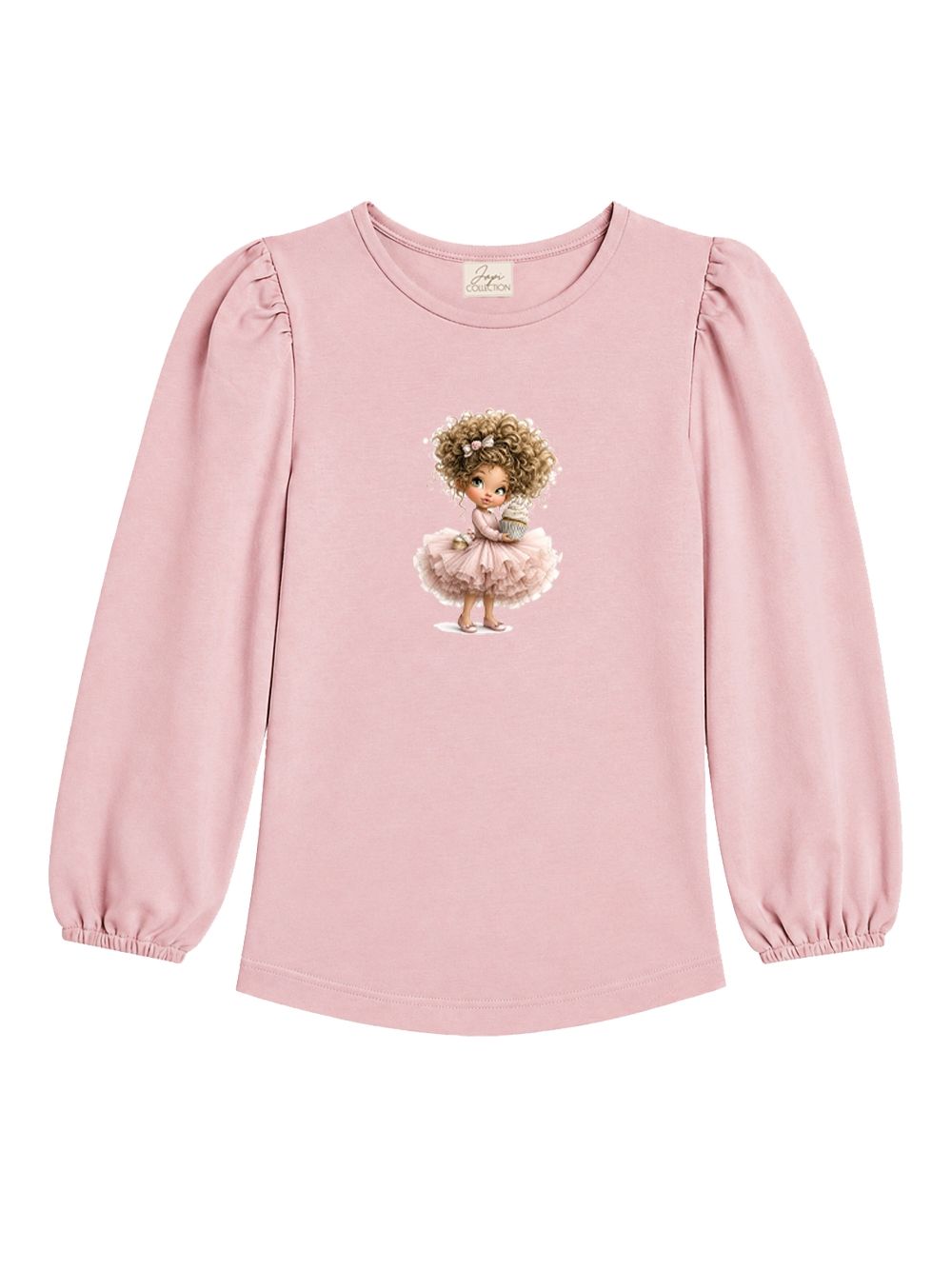 Girls' long-sleeved T-shirt MUFFIN