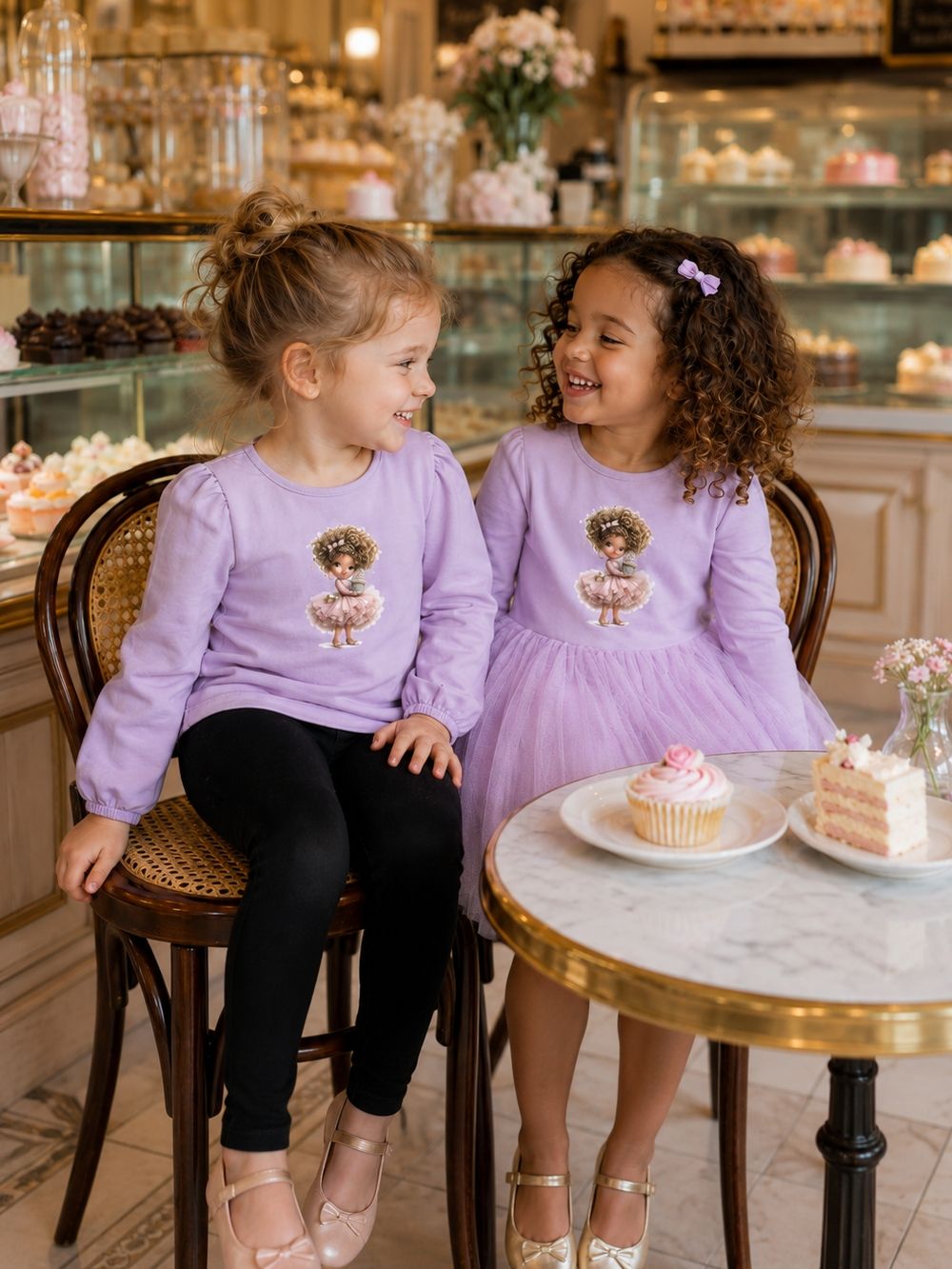 Girls' long-sleeved T-shirt MUFFIN