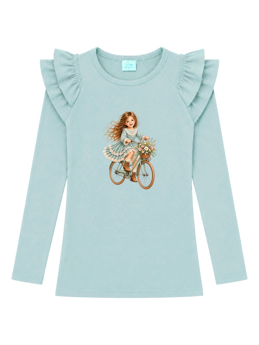 Girls' long-sleeved T-shirt VINTAGE RIDE