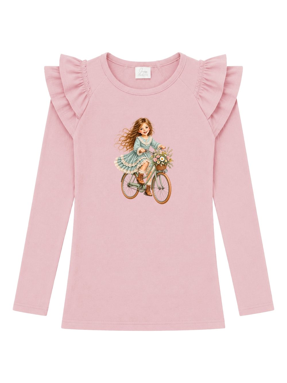 Girls' long-sleeved T-shirt VINTAGE RIDE