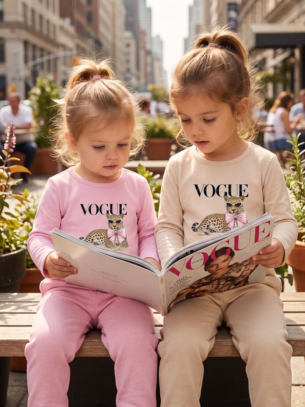 Girls' long-sleeved T-shirt VOGUE