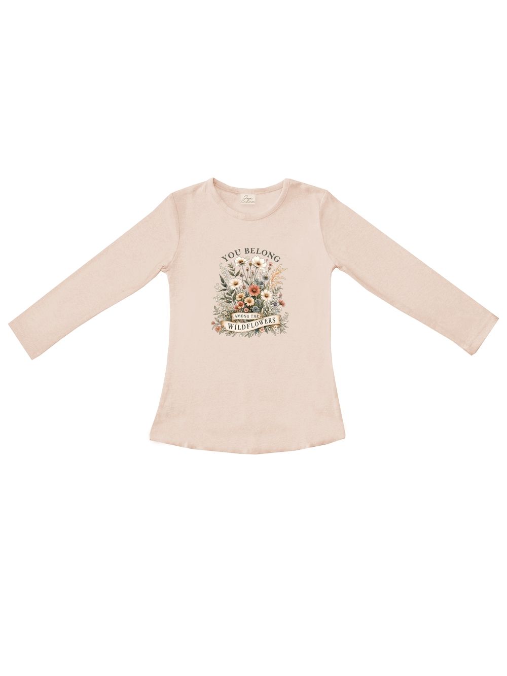 Girls' long-sleeved T-shirt WILDFLOWERS