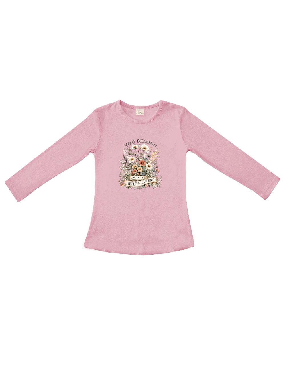 Girls' long-sleeved T-shirt WILDFLOWERS