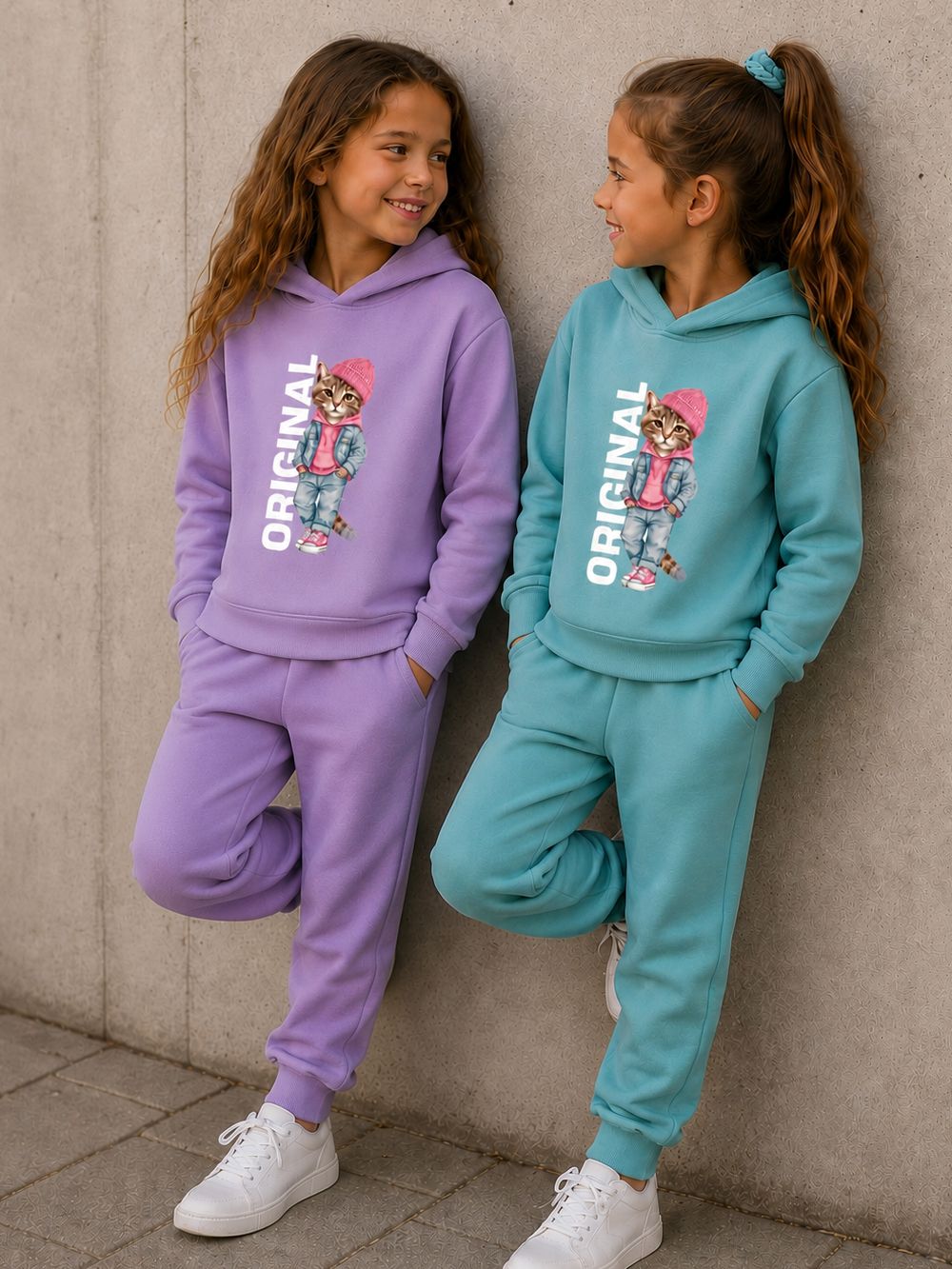 Girls' sweatpants 1C GIRLS COLORS