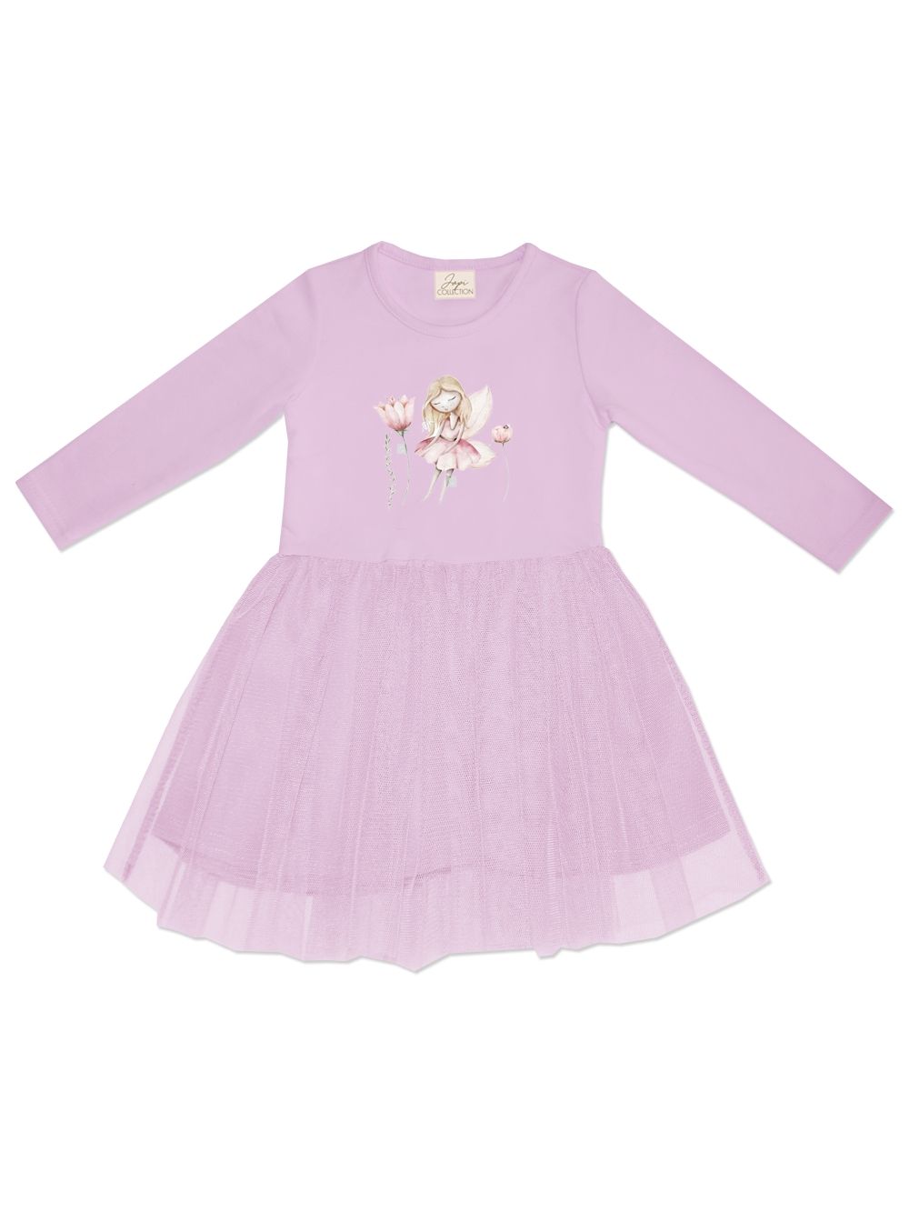 Girls' tulle  FAIRY dress with long sleeves