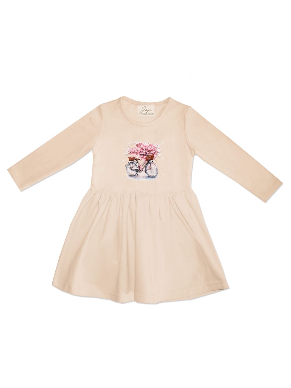 Girls' VINTAGE long-sleeved dress