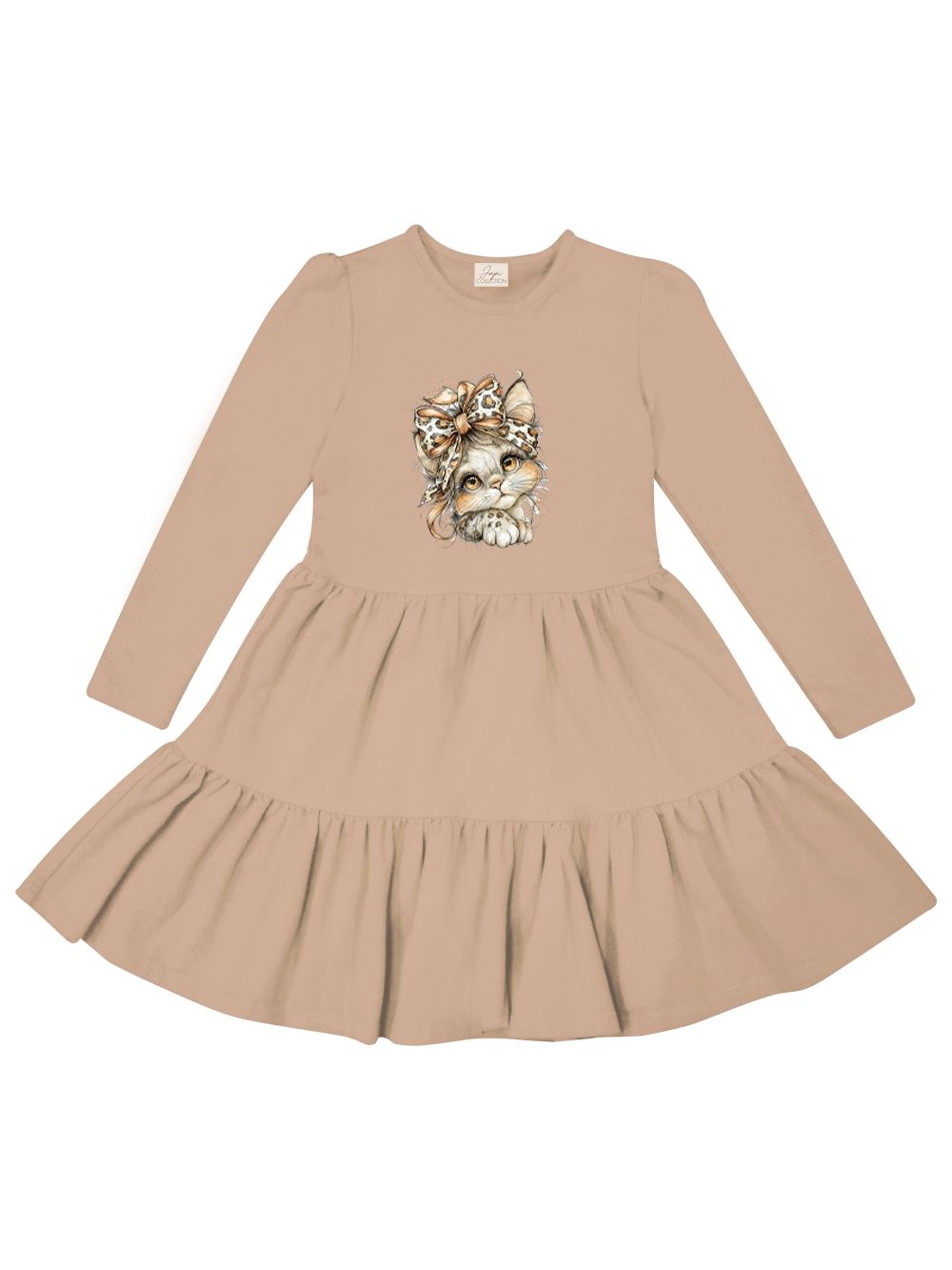 Girls' WILD CAT long-sleeved dress