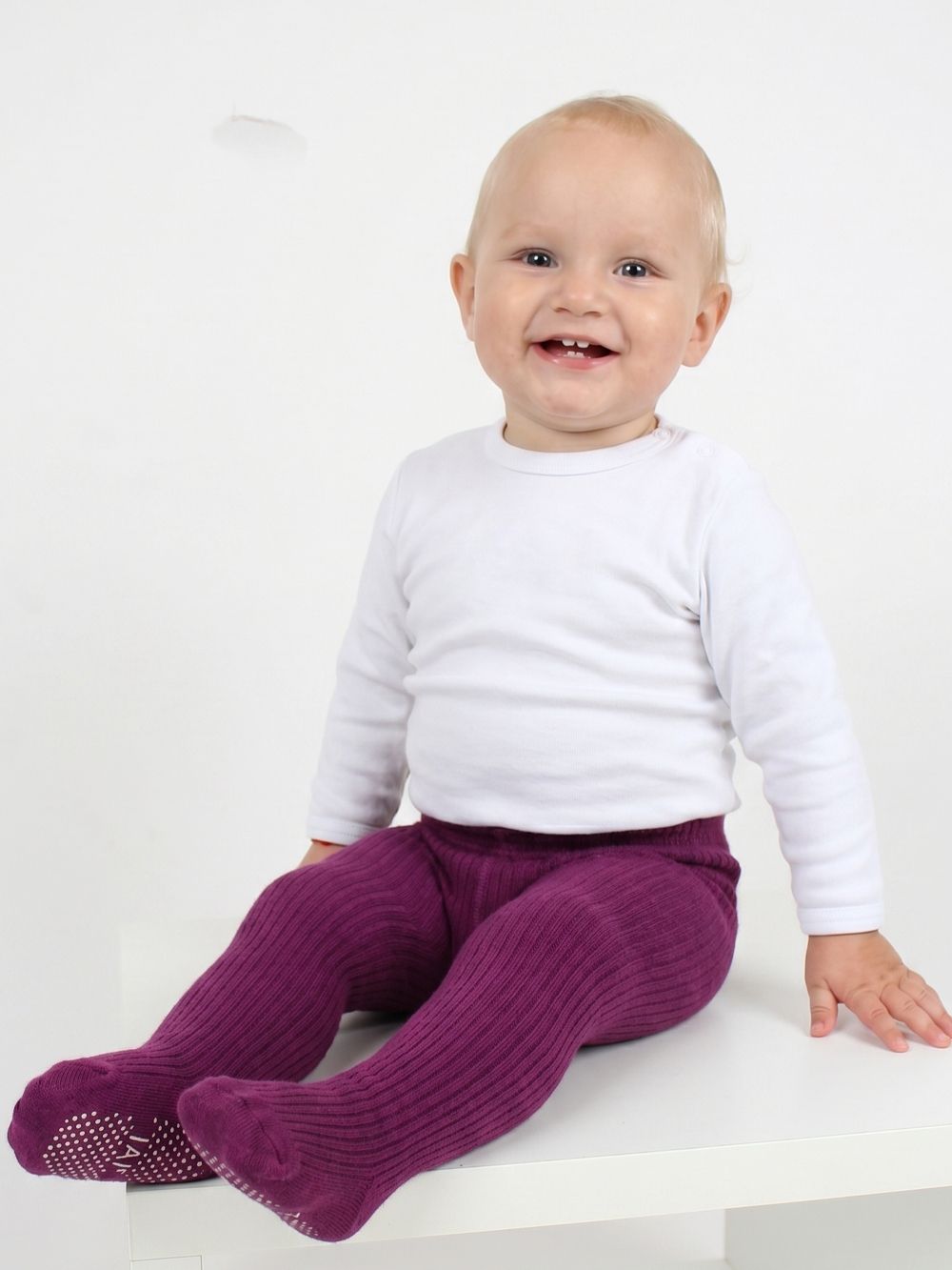 Kid's tights anti-slip RIB SLIM 2