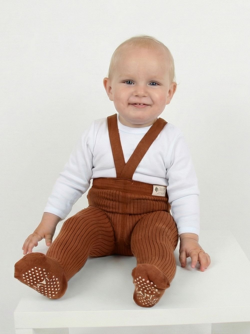 Kid's tights with braces anti-slip RIB SLIM 2