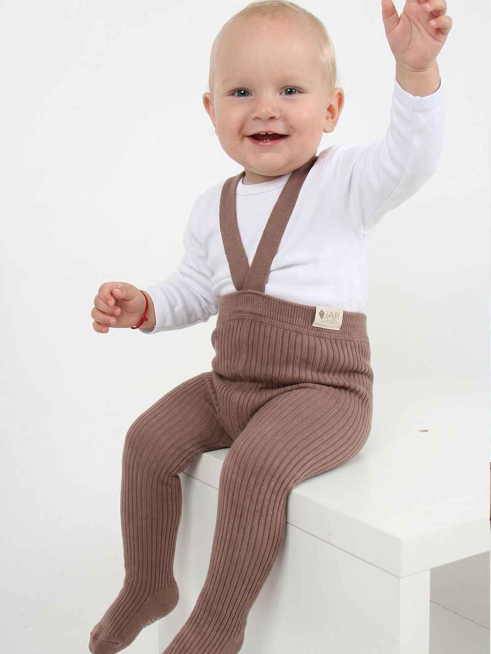 Kid's tights with braces anti-slip RIB SLIM 2