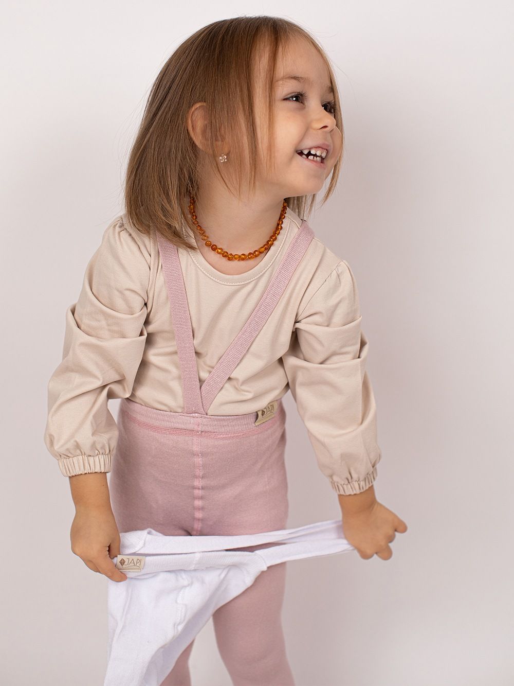 Kid's tights with braces BAMBOO 1