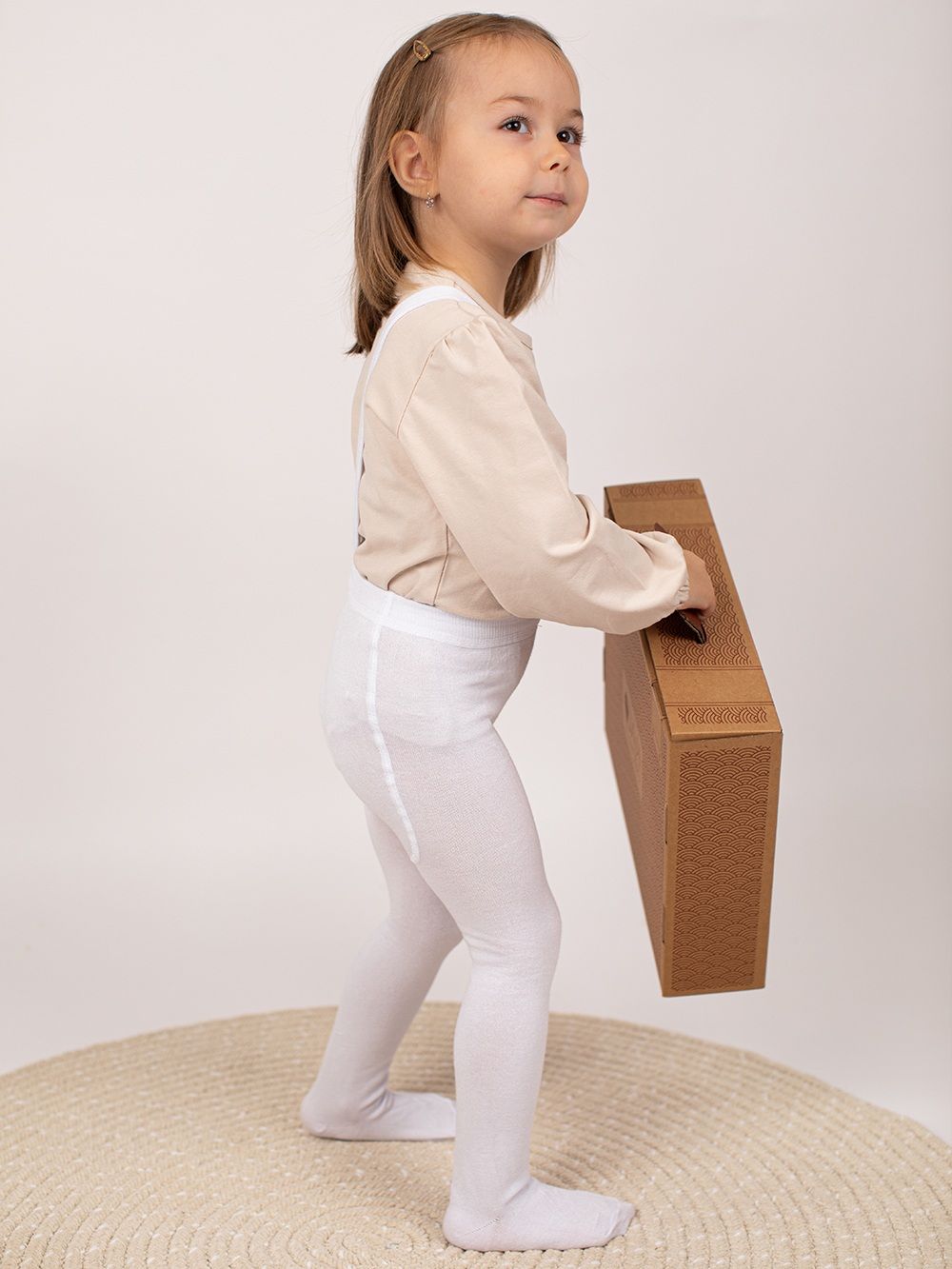 Kid's tights with braces BAMBOO 1