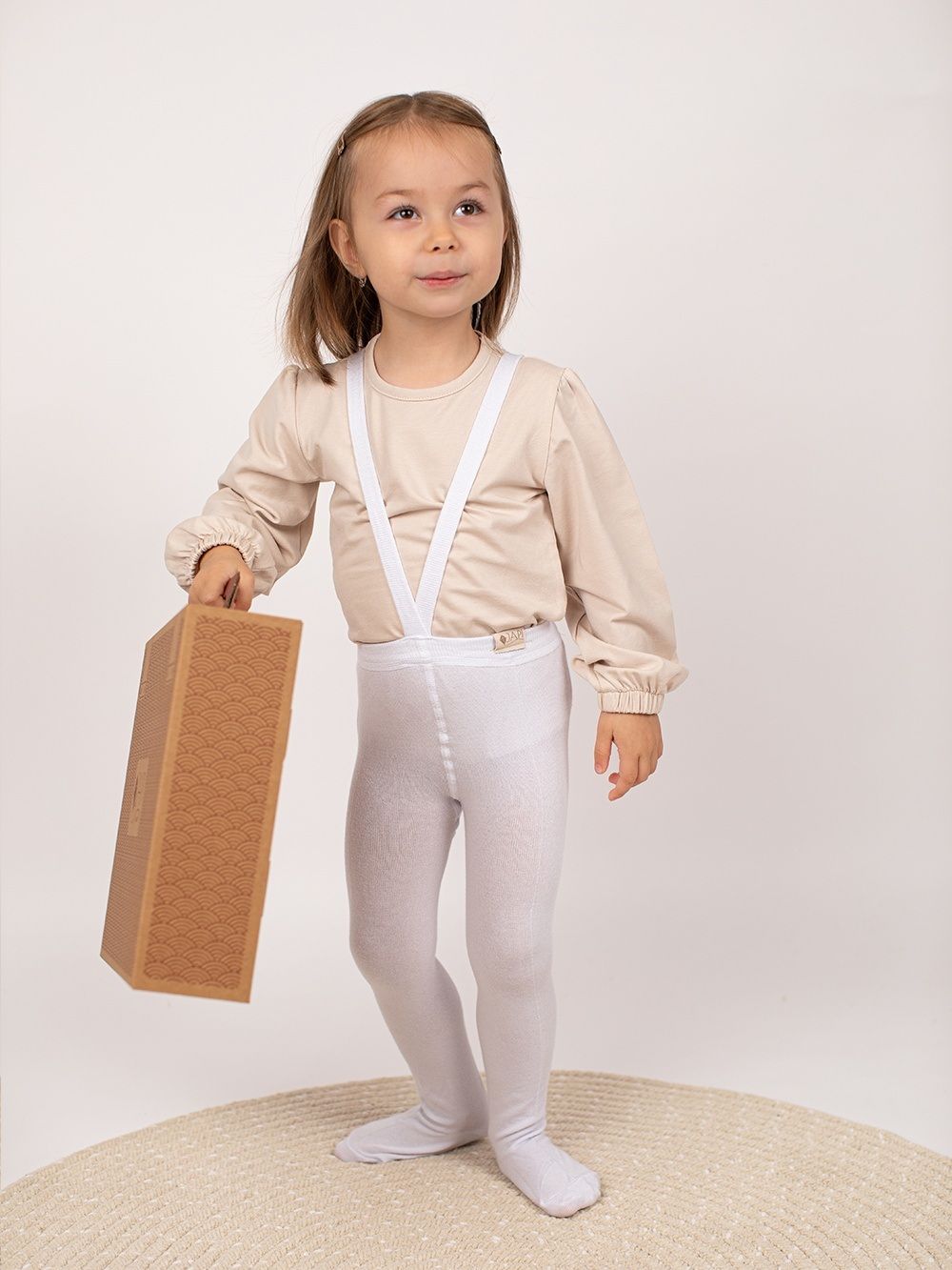 Kid's tights with braces BAMBOO 1